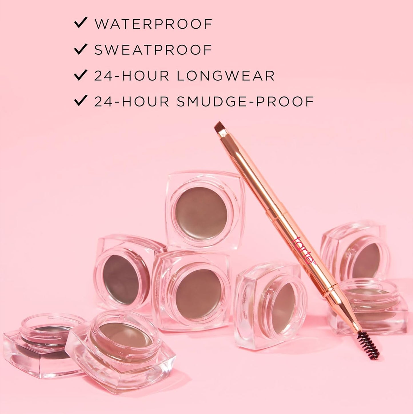 Tarte Big Ego Frameworker Brow Pomade - Creamy, Pigmented Eyebrow Gel | Waterproof & Longwear Formula with Vitamin E