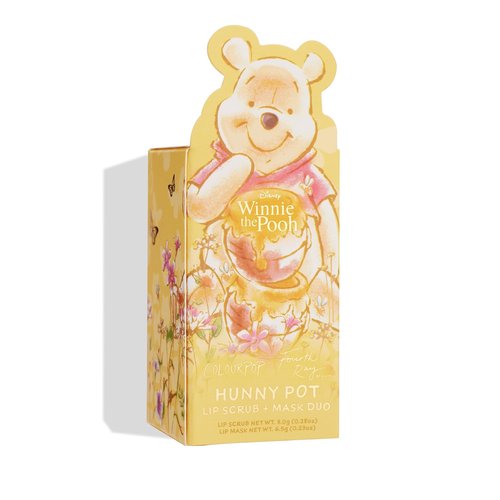 ColourPop Winnie the Pooh Lip Scrub & Mask Set - Vegan, Cruelty-Free Duo for Exfoliating & Moisturizing - Honey Flavor - Hunny Pot (2 Count)