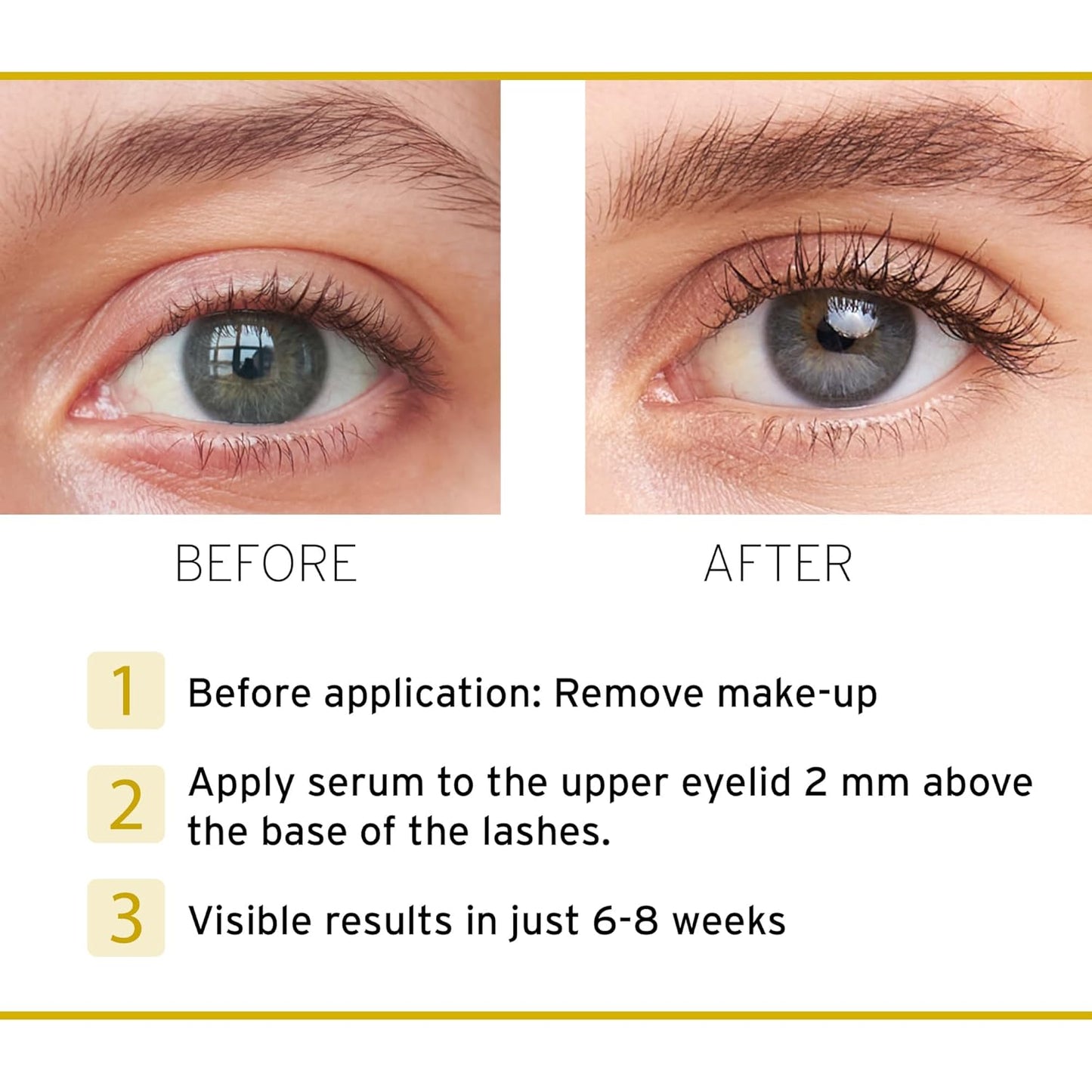 Skiennix Eyelash Serum - Achieve Longer, Darker, Thicker Lashes in 6-8 Weeks | 3ml