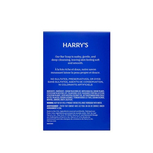 Harry's Bar Soap for Men - Stone Scented Body Soap Bars | 4 oz, Set of 2
