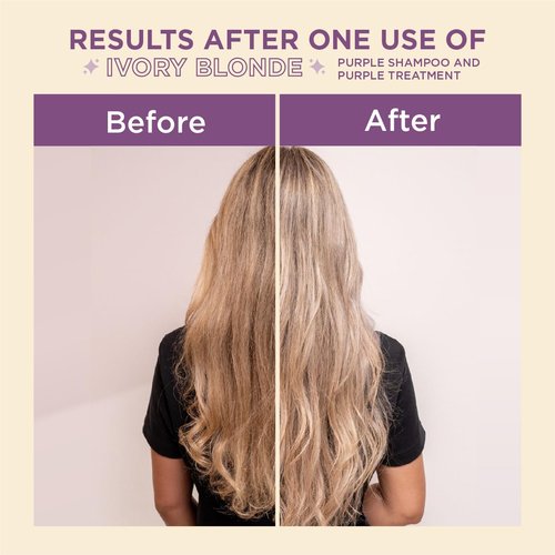 Rubio Marfil Purple Toning Mask - Eliminates Brassiness & Neutralizes Yellow Tones | 11.8 Fl Oz