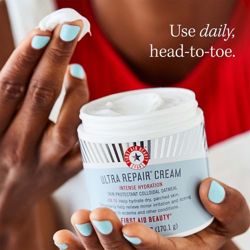 First Aid Beauty - Ultra Repair Cream - Intense Hydration Face & Body Moisturizer - 1 oz for Eczema Relief