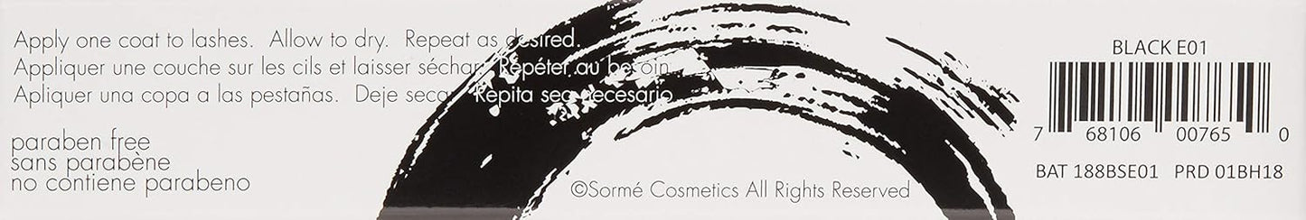 Sorme Cosmetics Extreme Volumizing Mascara - Intense Black Formula | 0.28 Ounce