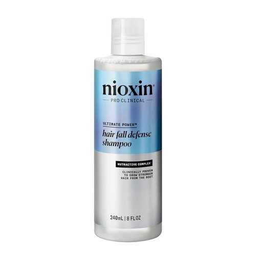 Nioxin Hair Fall Defense Shampoo - Activates Hair Follicles for Less Hair Loss | With Lauric Acid & Caffeine