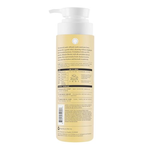 Naturium The Glow Getter Multi-Oil Body Wash - Hydrating Gentle Cleanser, 16.9 oz