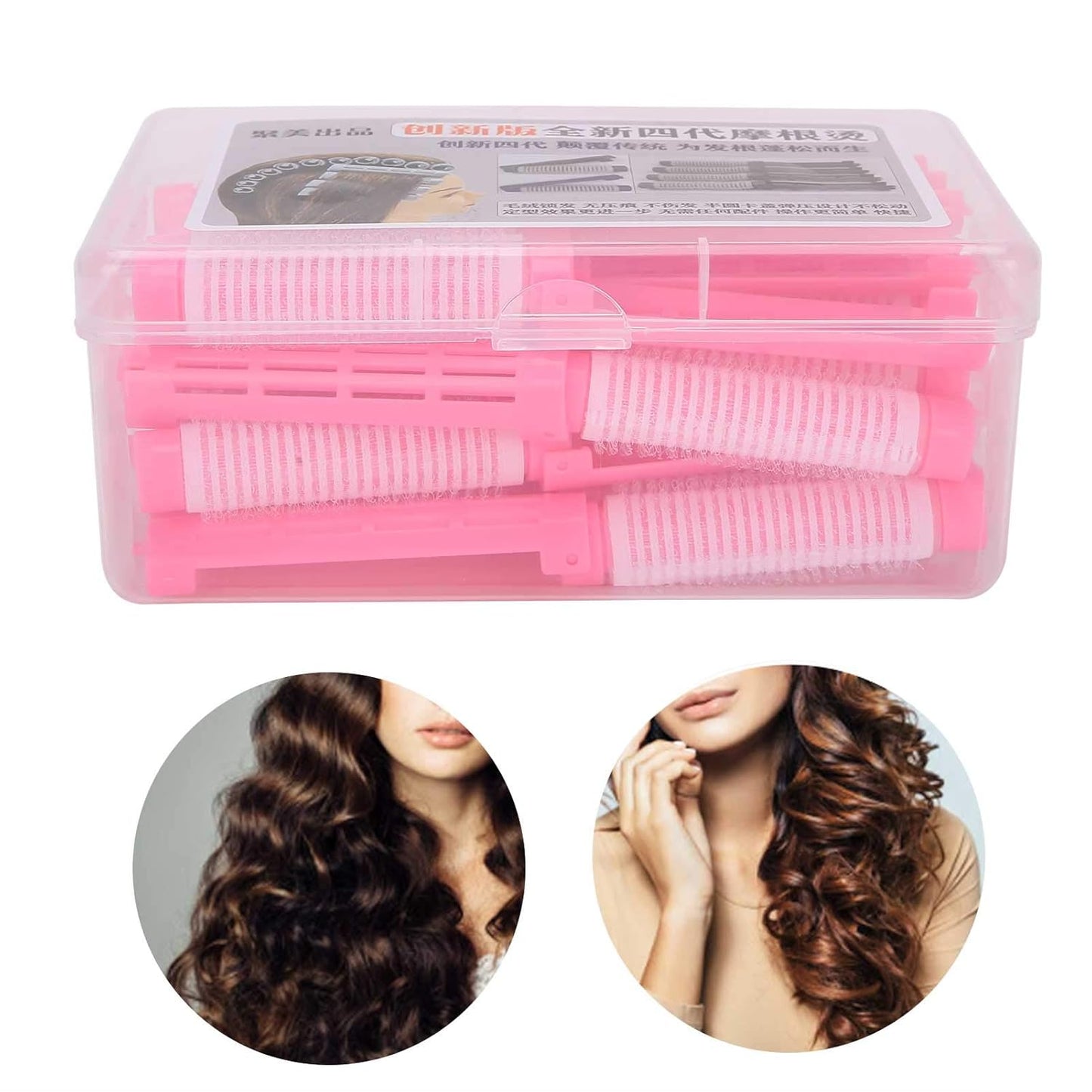Skiennix 20pcs Perm Rods - No Indentation Loose Curly Hair Styling for Effortless Looks