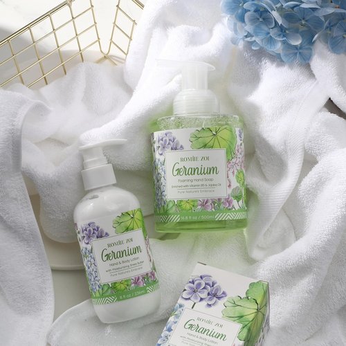 ROMIIE ZOI Daily Hand & Body Lotion - Moisturizing Shea Butter & Geranium - 236 ML / 8 FL OZ