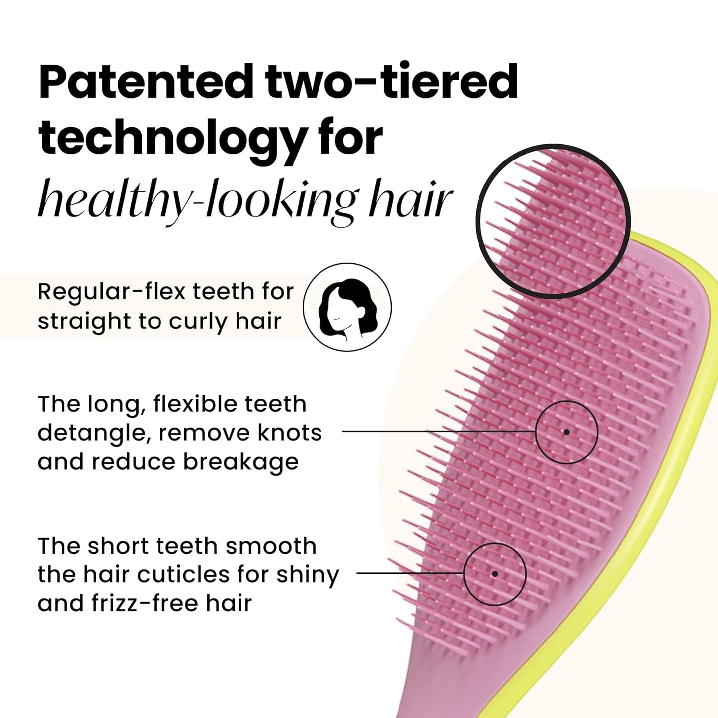 Tangle Teezer Ultimate Hair Detangler - Effortless Styling for All Hair Types