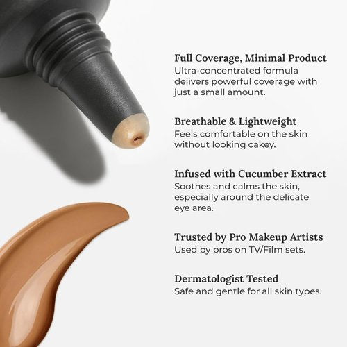 AmazingCosmetics Amazing Concealer - Full Coverage, Long-Wear Makeup for Dark Circles & Blemishes | Skin-Like Finish
