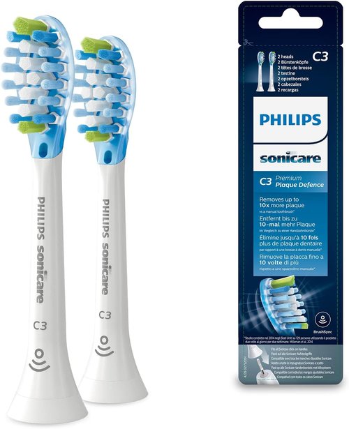 Philips Sonicare Sonic Toothbrush Heads - AdaptiveClean Standard 2 Pack in White (Model HX9042/17)
