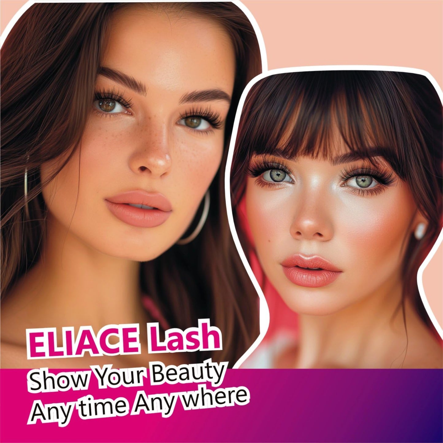 Eliace Lashes Fluffy Wispy Lashes Natural Lashes Wispy False Eyelashes Natural Cat Eye Lashes Faux Mink Lashes Pack, Comfortable Soft & Reusable (14mm) Fake Eyelashes for Women 15 Pairs | Alice