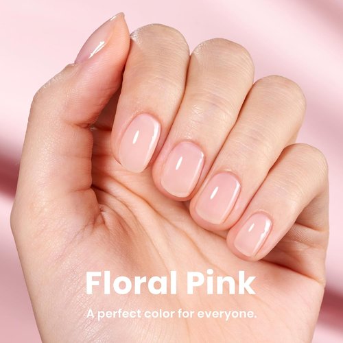 Beetles Nail Polish - Fast-Drying Nude Pink Jelly Nail Concealer | Natural Strengthener 0.51 FL OZ