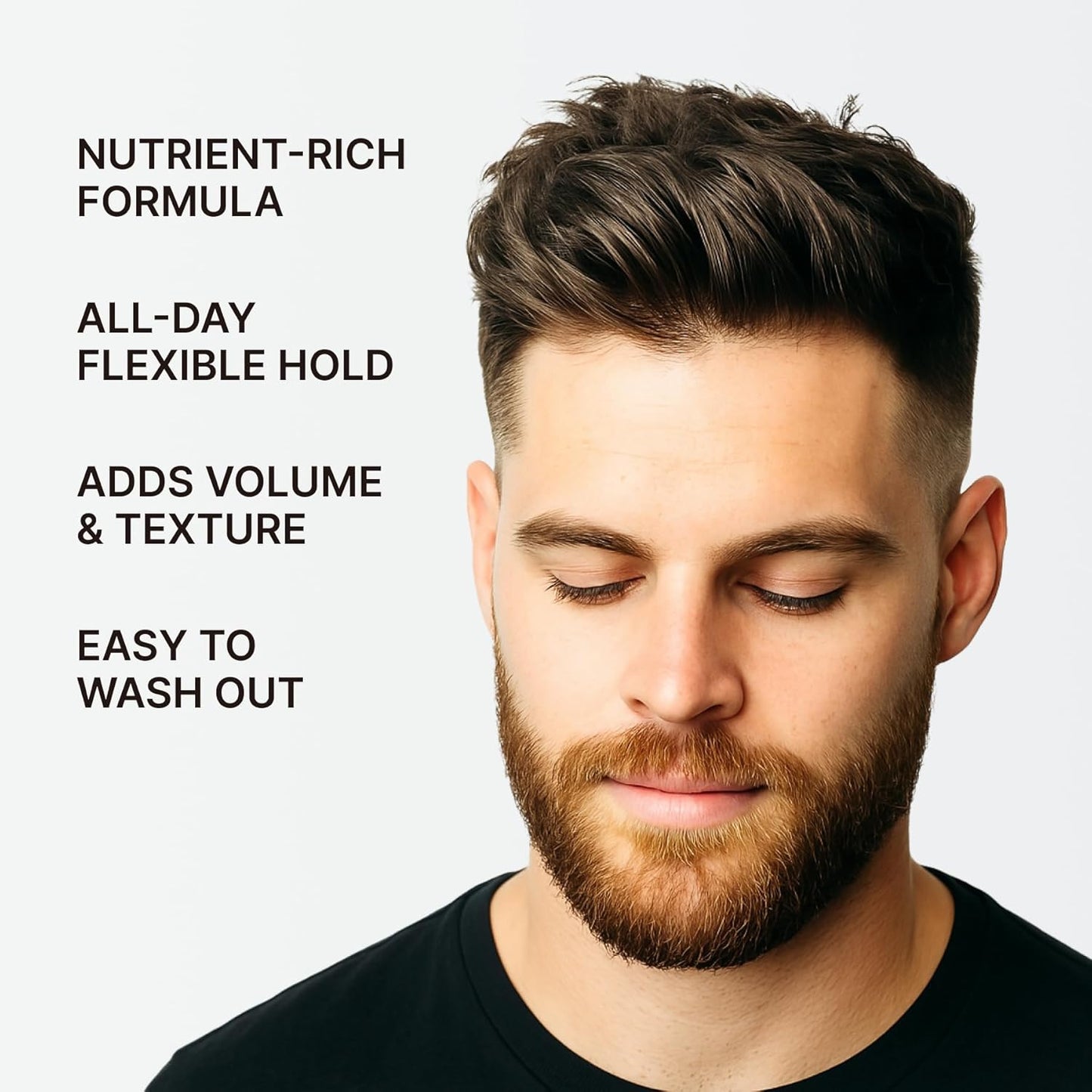 Earth Wave Tallow Hair Clay Pomade - All-Natural Premium Styling Clay for Medium Hold | 2.5oz