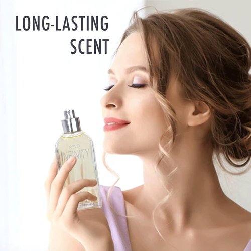 NovoGlow Infinity Eau De Parfum for Women - 3.4 Fl Oz | Refreshing Citrus Floral & Musk Fragrance, Perfect Gift for Any Occasion