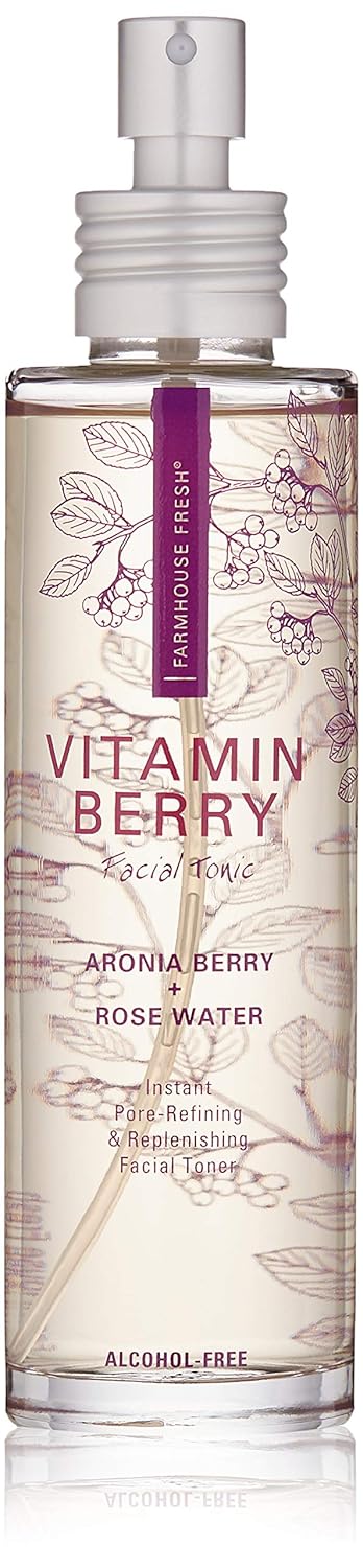 FarmHouse Fresh Vitamin Berry Facial Tonic - Revitalizing Skin Hydration | 3.5 Fl Oz