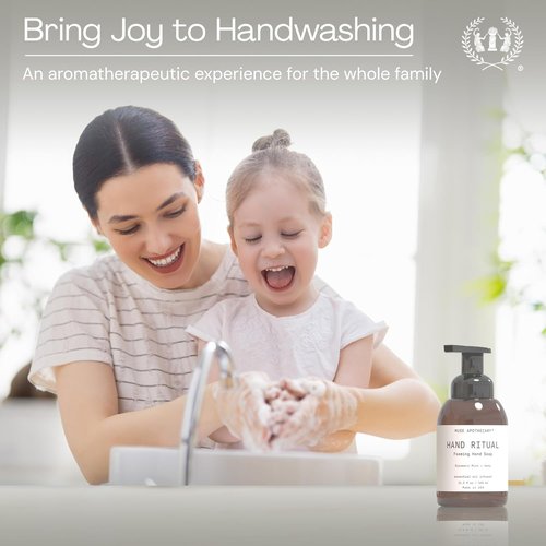 Muse Apothecary Hand Ritual - Nourishing Foaming Hand Soap with Aromatherapy Oils | 11.5 oz Aloe, Eucalyptus & Lavender