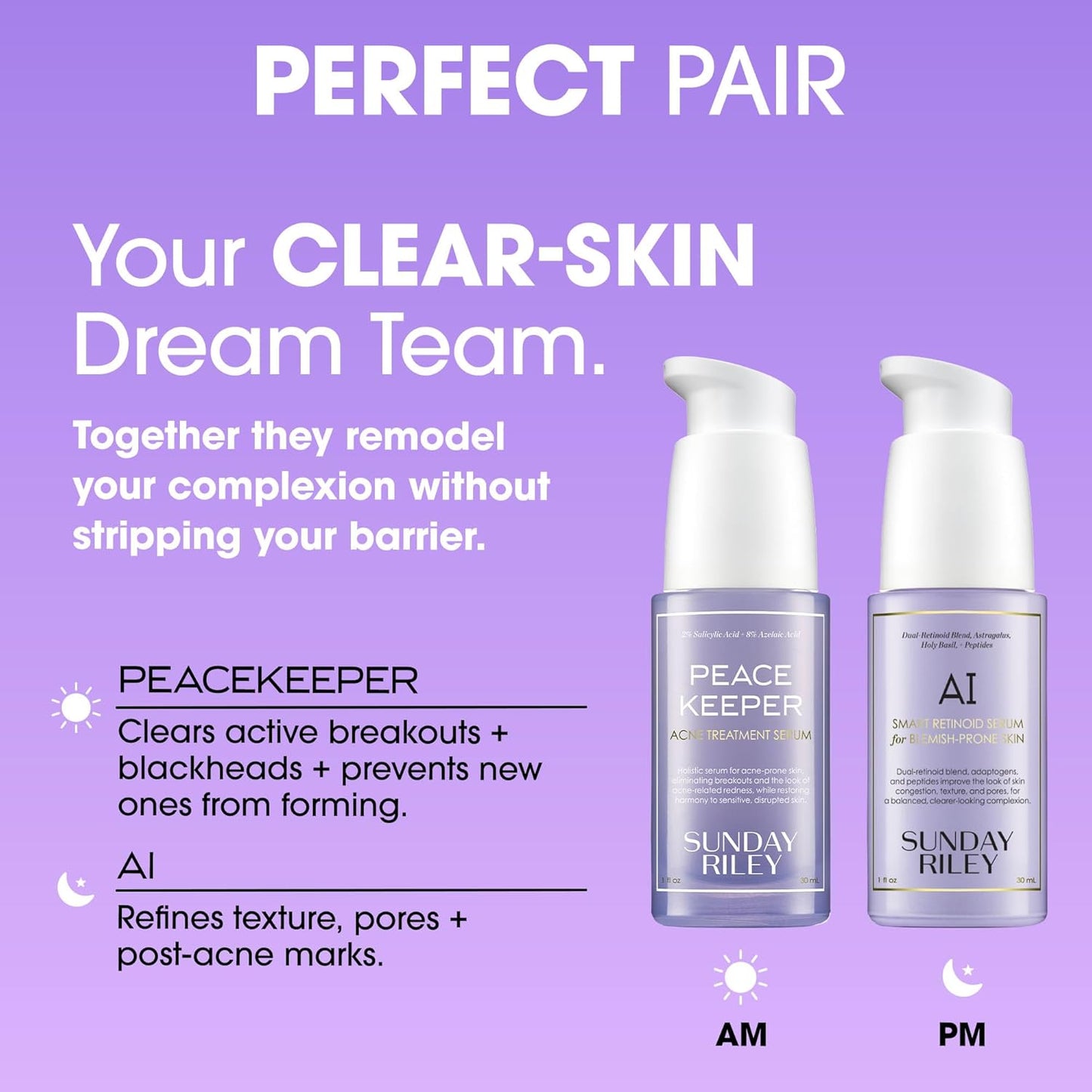 Sunday Riley Acne Treatment Serum - Azelaic & Salicylic Acid for Clear Skin