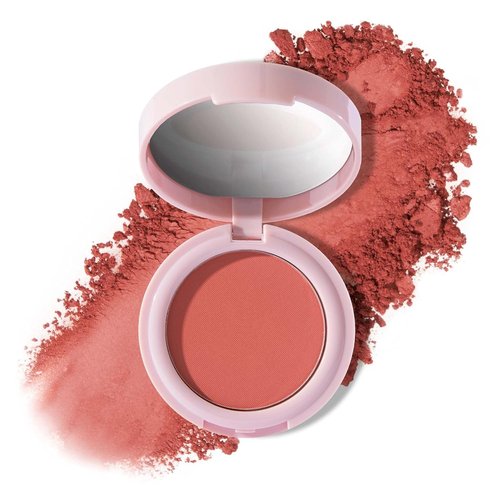 Mally Beauty Bulletproof Powder Blush - Confident Coral - Long-Lasting Matte Finish Compact Blush