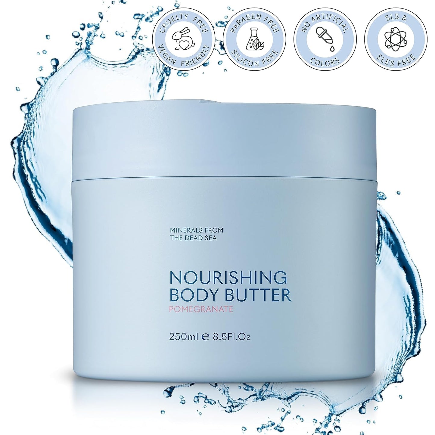 SEACRET Minerals Dead Sea Body Butter - Ultra-Rich Moisturizing Cream with Shea Butter & Coconut Oil | 8.5 fl. oz.