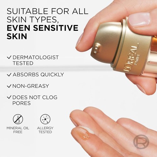 L'Oreal Paris Age Perfect Serum - Brightening & Firming Anti-Aging Formula with Collagen Peptide, 1 fl oz