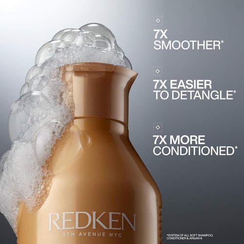 Redken All Soft Shampoo - Moisturizing Formula with Argan Oil for Soft, Hydrated Hair | Color-Safe
