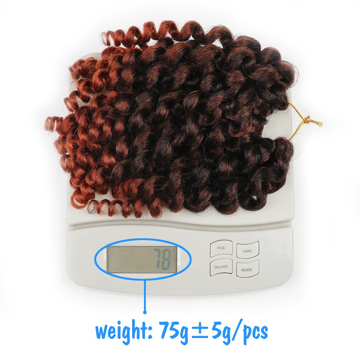 6 Pcs Jumpy Afro Kinky Twist Crochet Braid Natural Black Jamaican Bounce Synthetic Braiding Hair Extension 8 Inch 20 Strands 1B