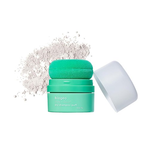 Briogeo Style + Treat Dry Shampoo Puff - Non-Aerosol, Talc-Free Root Refresh | Volumizing Powder | 0.5 oz