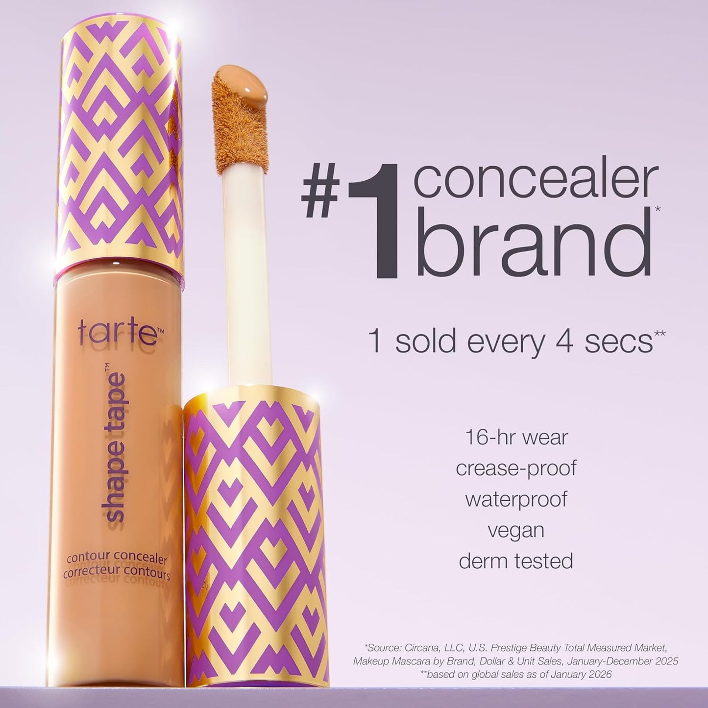Tarte Shape Tape Concealer - Full-Coverage, Creaseless Soft Matte Finish, Vegan & Cruelty-Free, 16hr Longwear