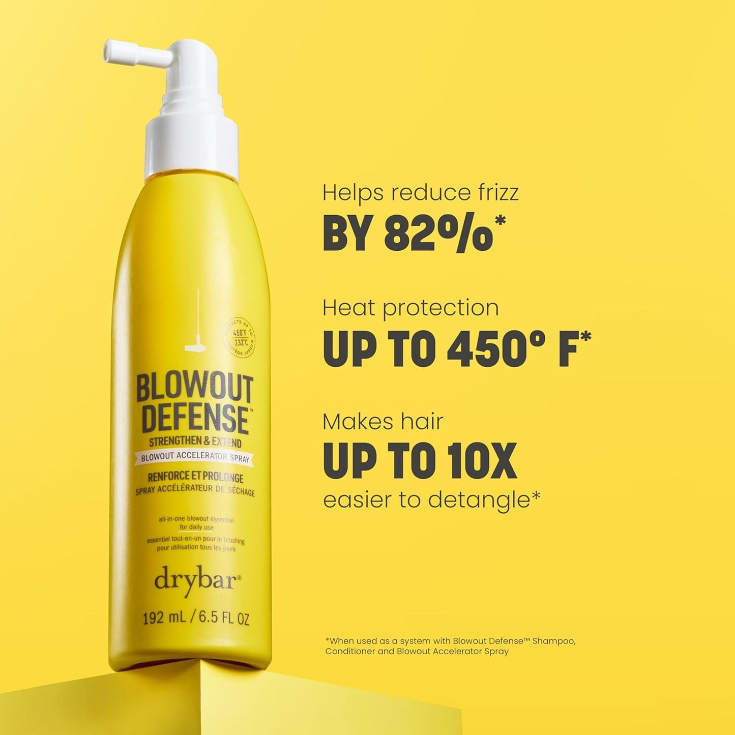 Drybar Blowout Defense Spray - Strengthen & Extend Blowouts | Speeds Drying, Detangles, Reduces Breakage