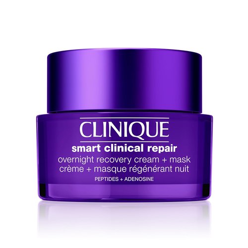 Clinique Smart Clinical Repair Anti-Aging Overnight Recovery Face Cream & Mask | Hydrating with Hyaluronic Acid & Peptides | 1.7 Fl Oz