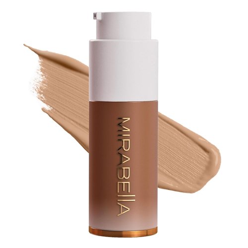 Mirabella Invincible HD Liquid Foundation - Full-Coverage, Moisturizing Makeup for All Skin Types | Deep D200