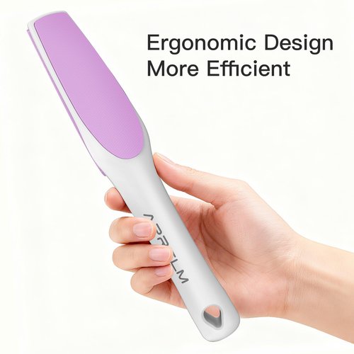 APRELM 3-Sided Nano Glass Foot File, 3-in-1 Coarse/Medium/Fine Foot Callus Remover, Professional Callus Remover for Feet Hard Skin Smooth Polishing (Pink)