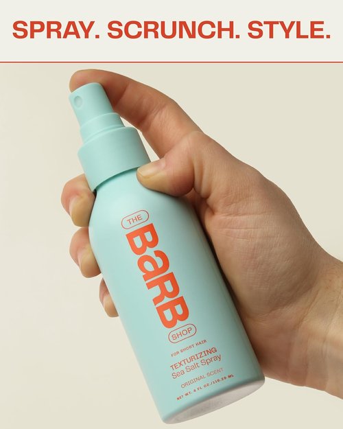 Barb Sea Salt Spray for Hair - Texturizing Beach Waves with Soft Matte Finish - Fragrance-Free, 4 oz