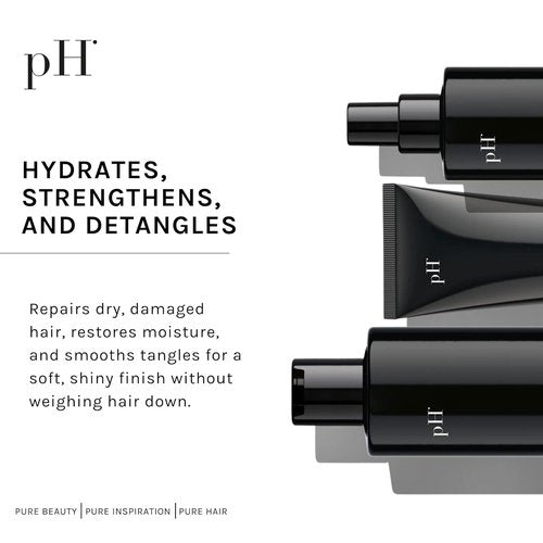 pH PURE HAIR Repair Shampoo & Conditioner Set - Hydrating Hyaluronic Acid Formula | 13.52 oz & 6.67 oz