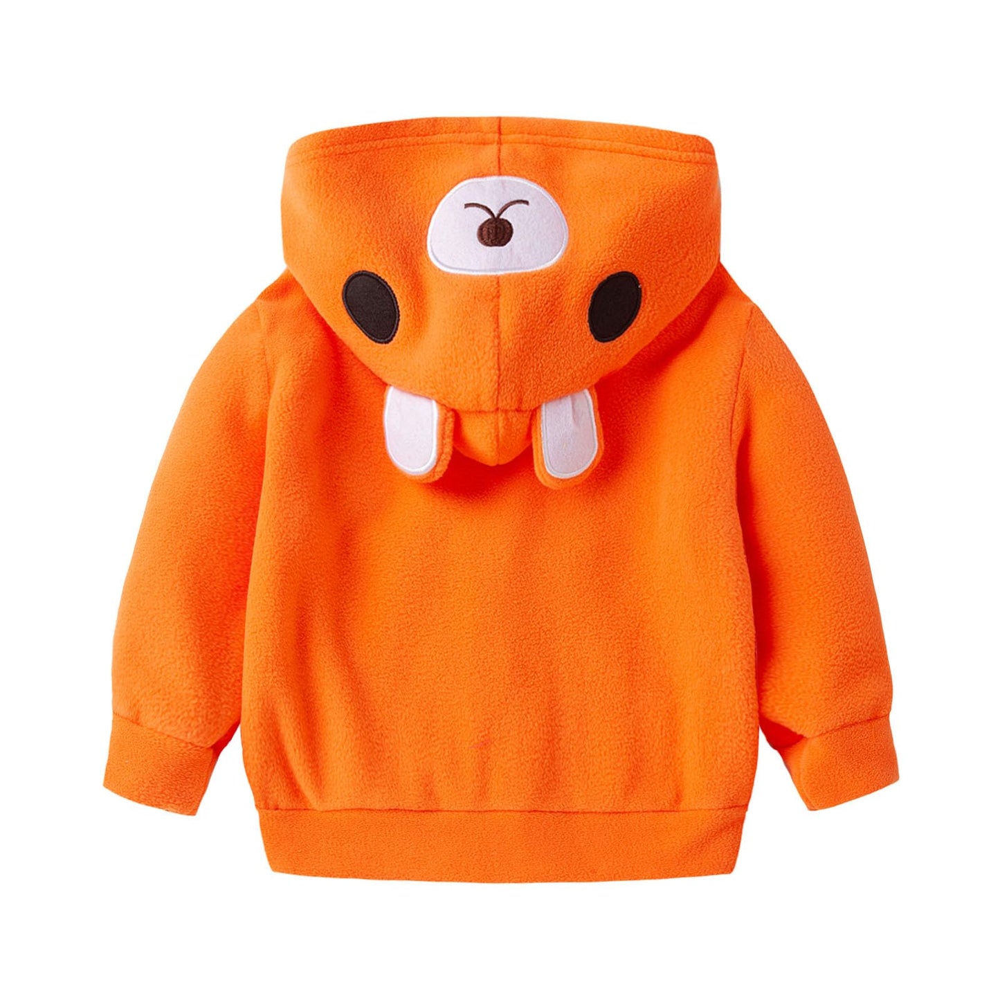 Mud Kingdom Adorable Kids Fleece Animal Costume Hoodies 6T Orange Bear