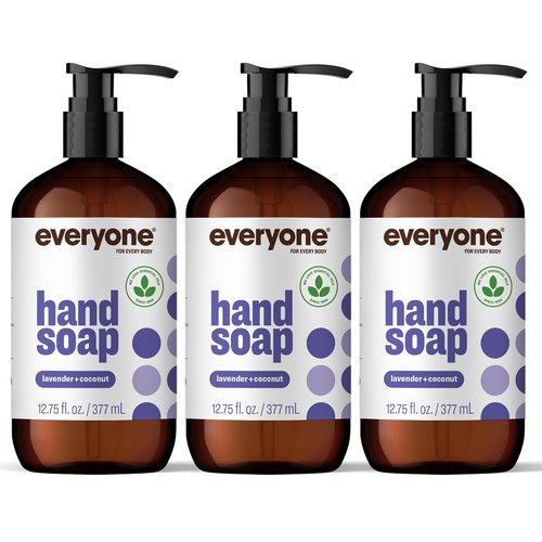 Everyone Liquid Hand Soap - Lavender & Coconut | Plant-Based Cleanser, 12.75 Ounce (Pack of 3)