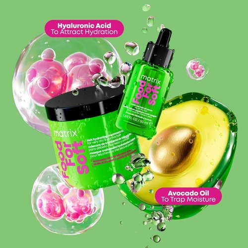 MATRIX Hydrating Mask for Dry & Brittle Hair - Adds Shine & Softness with Avocado Oil & Hyaluronic Acid
