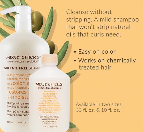 Mixed Chicks Sulfate-Free Shampoo - Ideal for Colored & Chemically Treated Hair | 10 fl. oz.