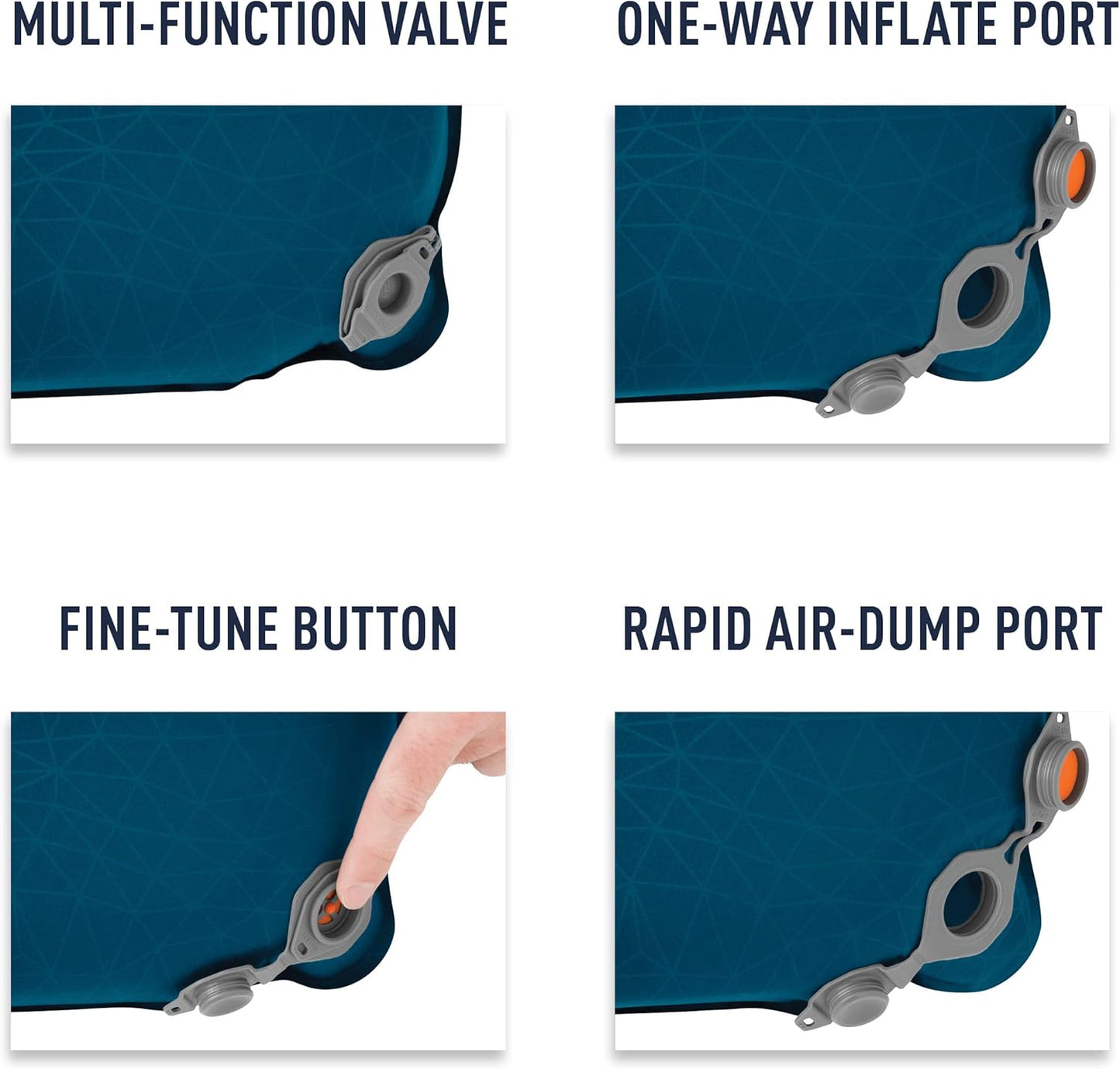 Sea to Summit Comfort Deluxe Double Sleeping Pad - Self-Inflating Foam in Byron Blue