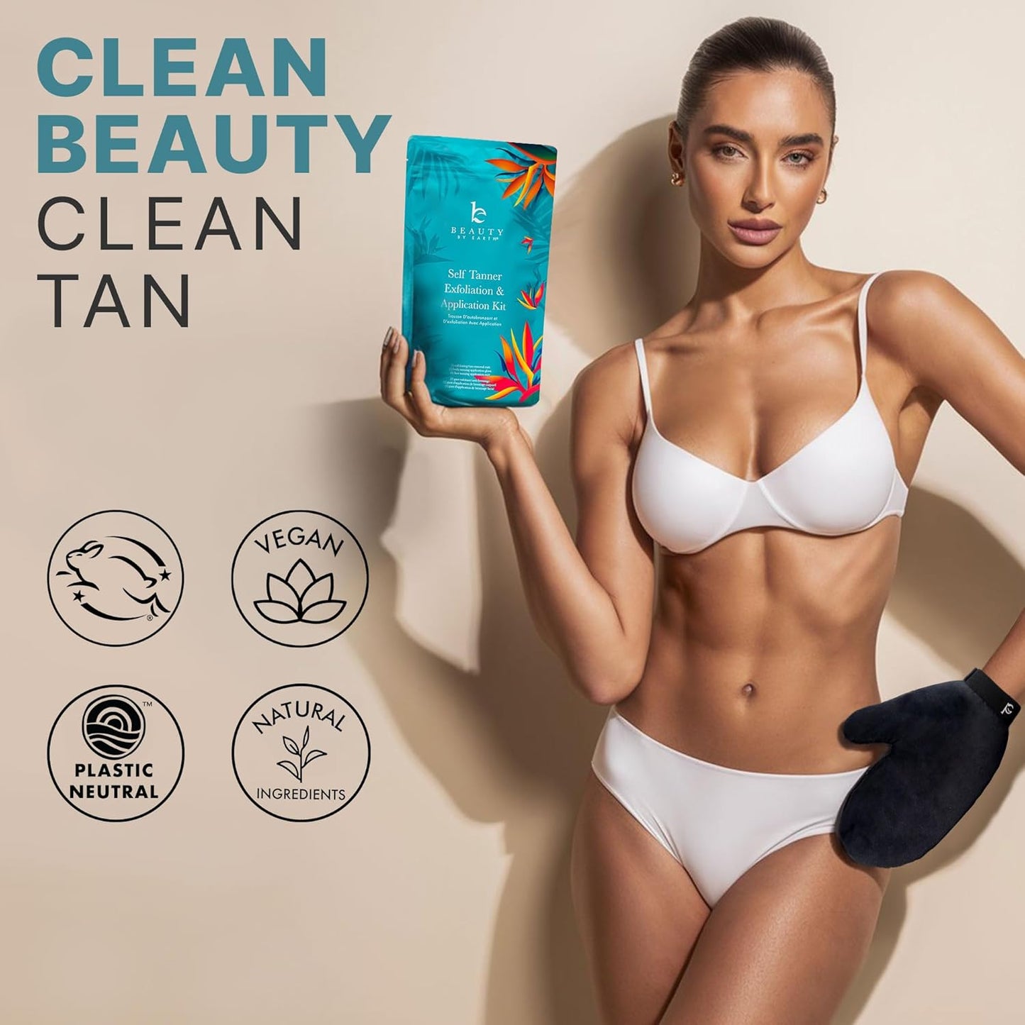 Skiennix Tanning Lotion Kit - Organic Self Tanner for Face & Body | Non-Toxic Gradual Sunless Tan