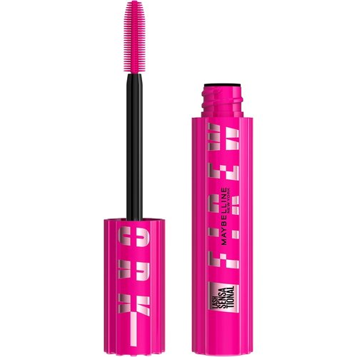 Maybelline Lash Sensational Mascara - Lengthening & Volumizing Formula | 24HR Wear, Blackest Black, 1 Count