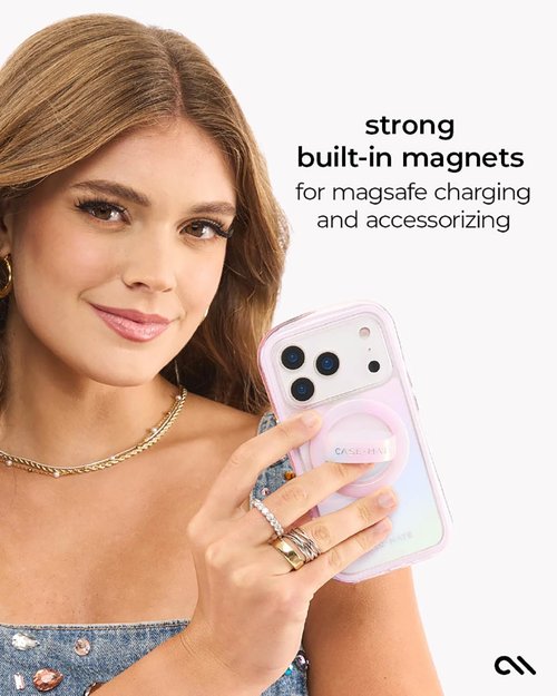 Case-Mate Jelly Pop Soap Bubble iPhone 17 Pro Max Case - Stylish Iridescent Design with 16ft Drop Protection | MagSafe Compatible