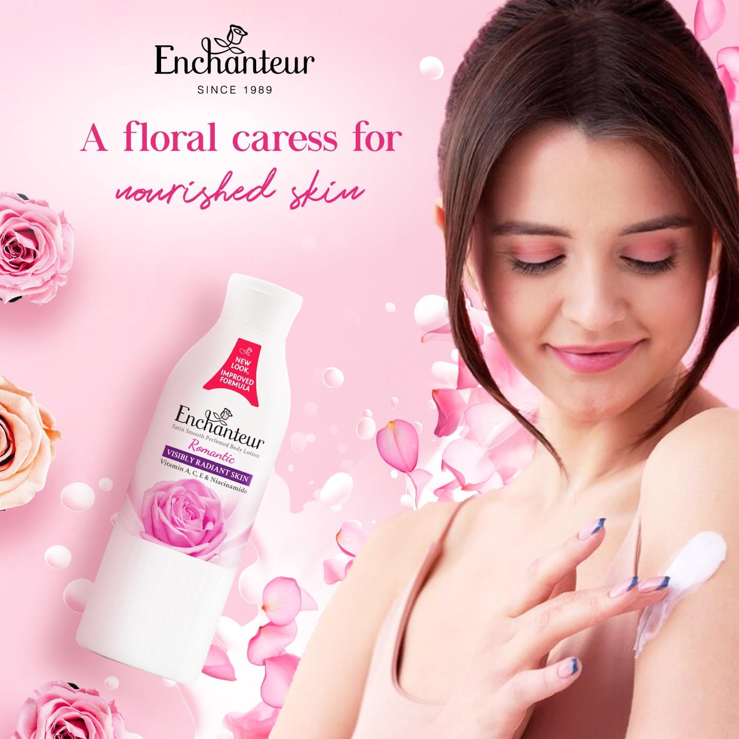 Enchanteur Perfumed Body Lotion - Moisture Silk Formula for Silky Skin | 250 ml