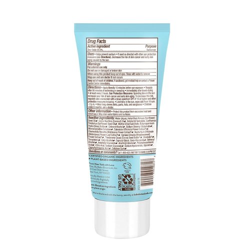 Babo Botanicals Mineral Sunscreen Lotion SPF 50 - Fragrance-Free & Water-Resistant - For Babies & Kids
