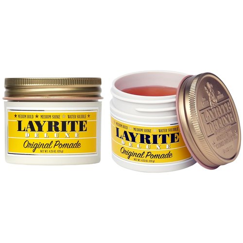 Layrite Deluxe Original Pomade - Strong Hold & Shine | 4.25 oz (2 Pack)