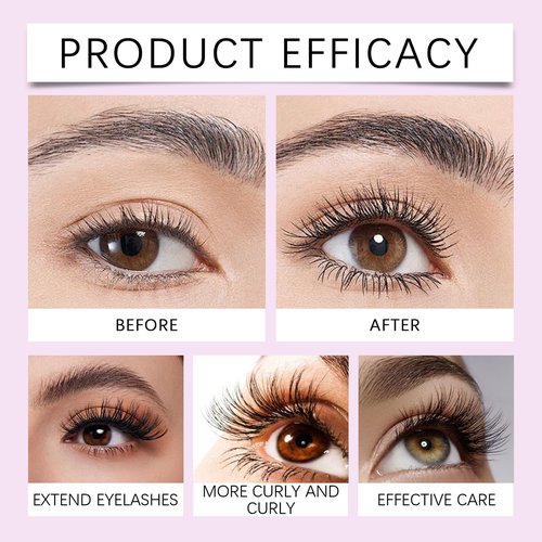 5D Silk Fiber Lash Mascara For Lashes Lengthening And Thick Long Lasting And Smudges Proof Eyelashes Mascara