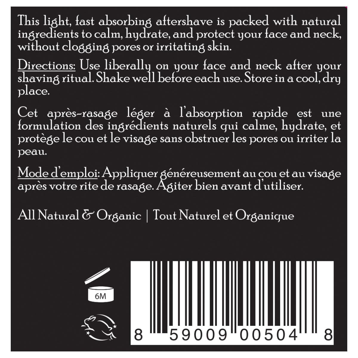 Brickell Men's Aftershave Balm - Natural & Organic Soothing Relief for Razor Burn | 2 Ounce