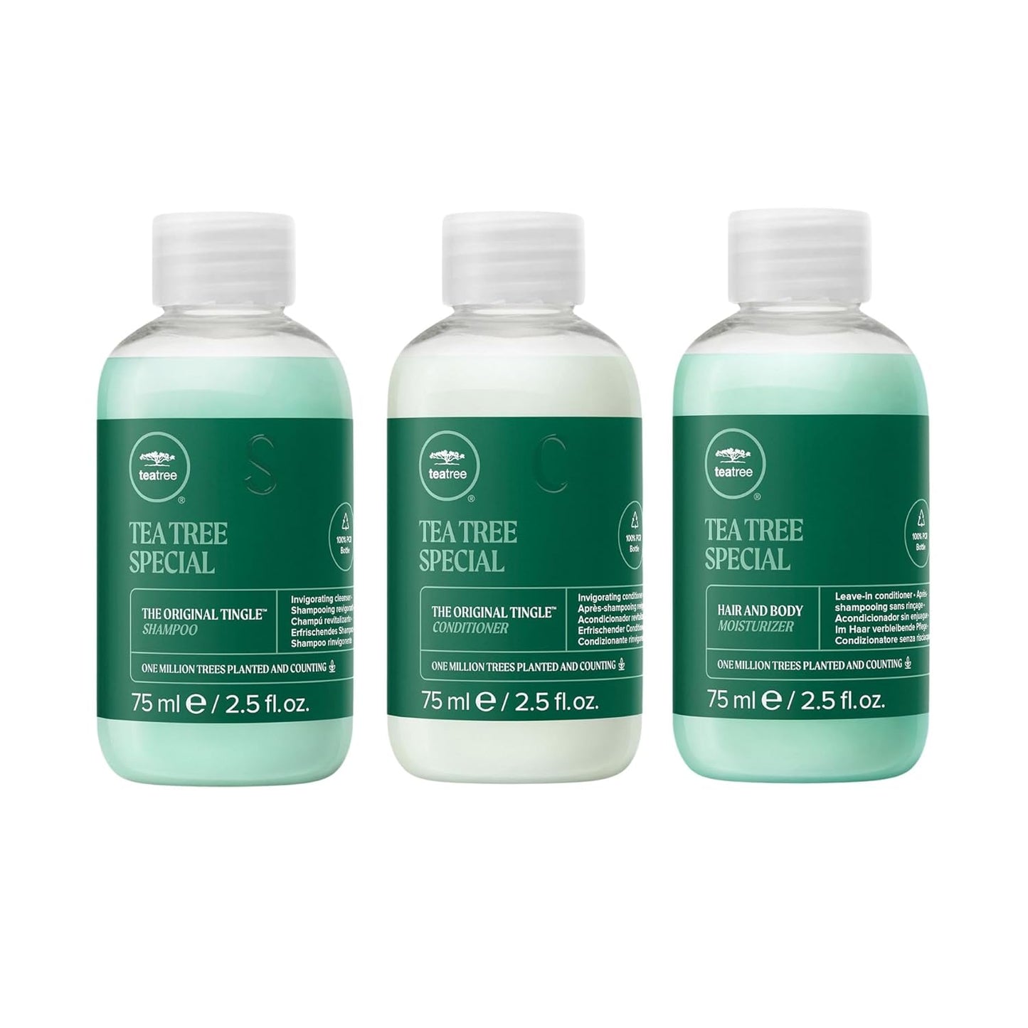 Tea Tree Special Shampoo & Conditioner Set - Moisturizing Hair & Body Care for All Hair Types | 2.5 fl oz