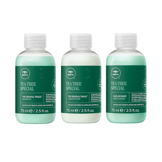 Tea Tree Special Shampoo & Conditioner Set - Moisturizing Hair & Body Care for All Hair Types | 2.5 fl oz