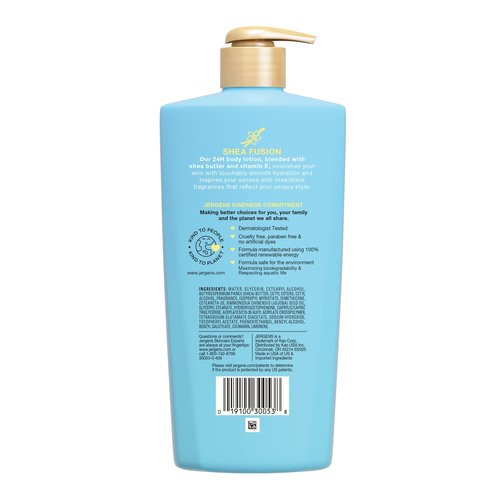 Jergens Shea Fusion Vanilla Crush Body Lotion, Moisturizer with Shea Butter & Vitamin E, 14 Fl Oz